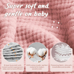 Lily O Laurel absorbent towel with water droplet demonstrating quick drying.