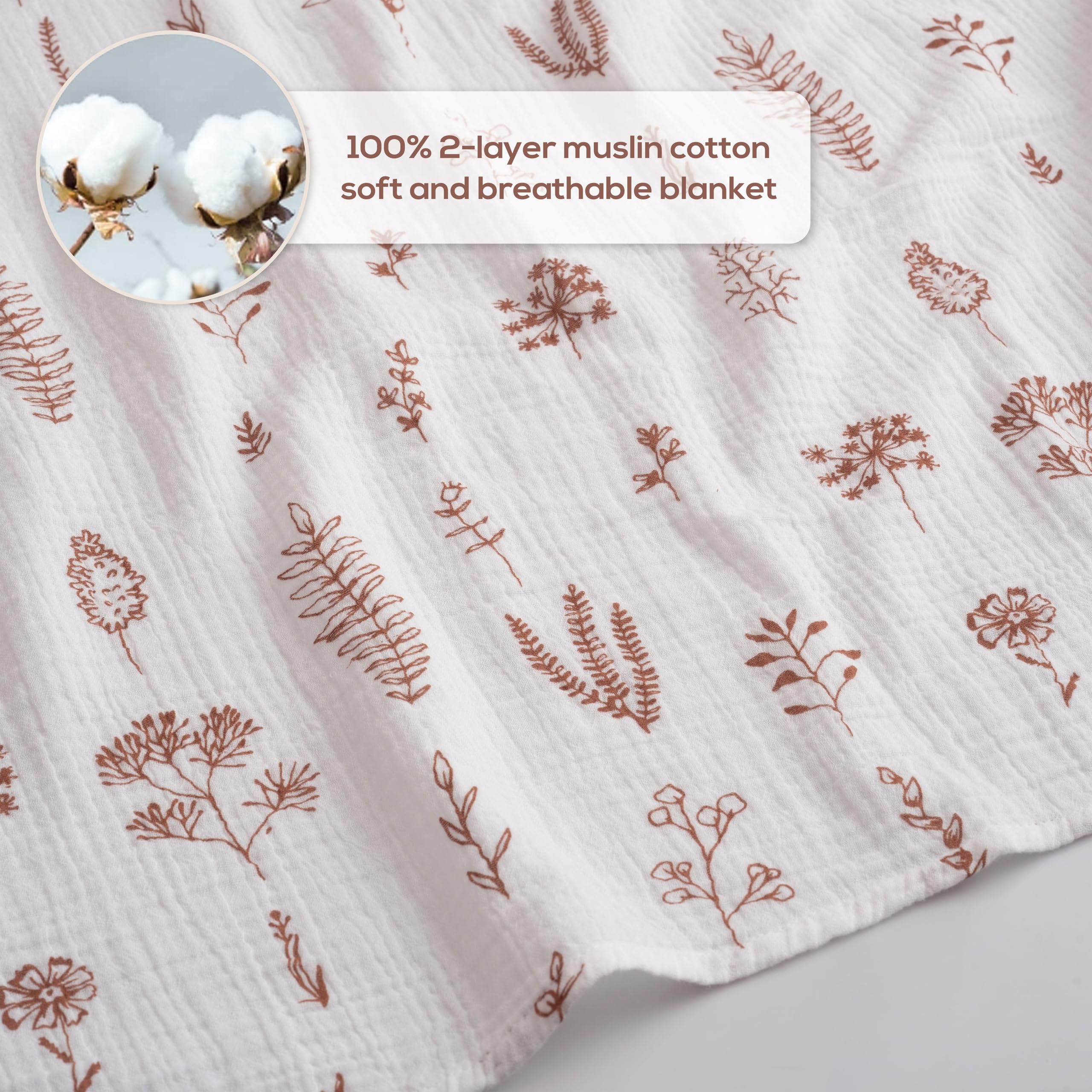 Baby wrapped in LILY O LAUREL swaddle feels cozy and secure.