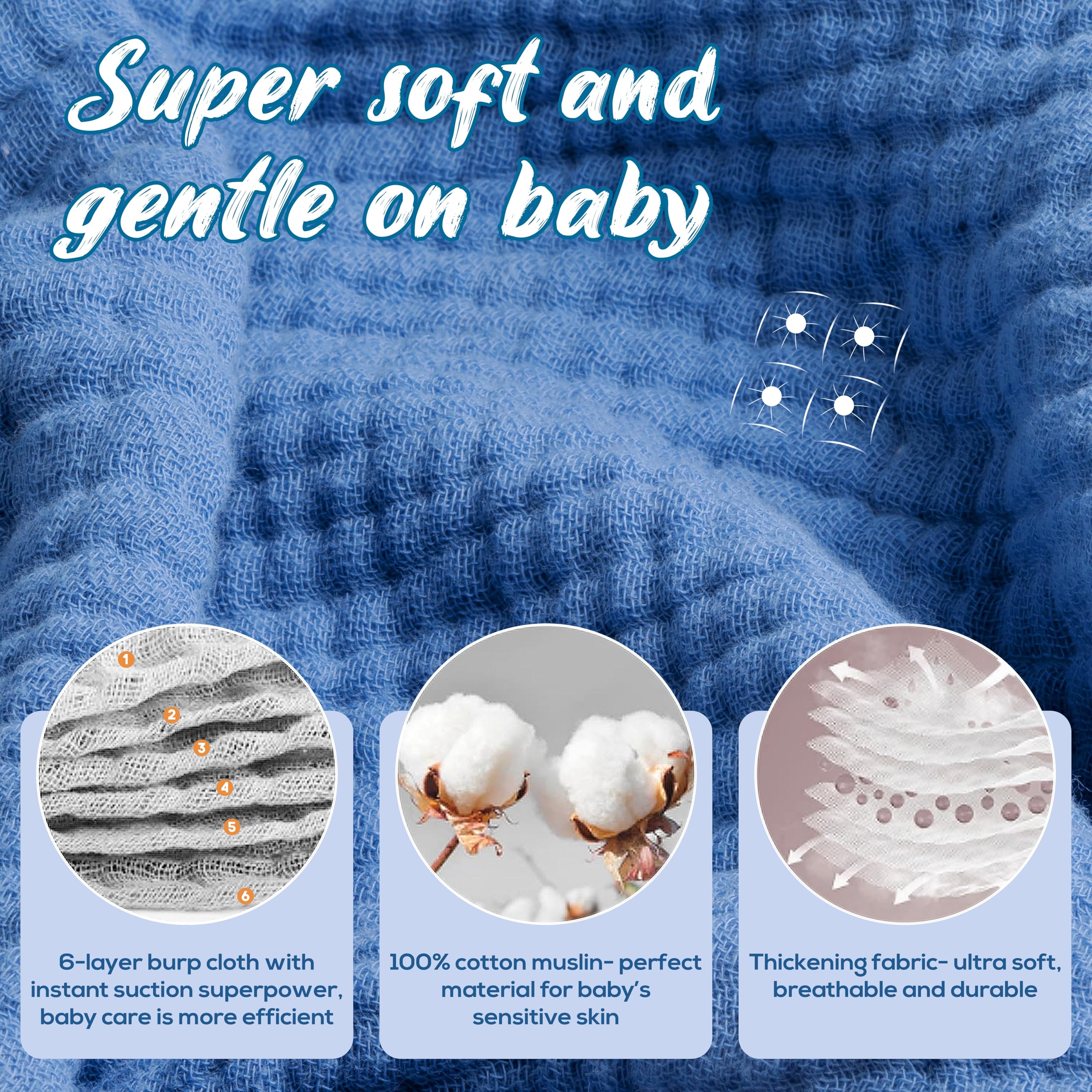 LILY O LAUREL muslin hooded towel provides breathable comfort during bath time.