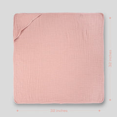 Lily O Laurel hooded towel closeup shows soft fabric for delicate skin.