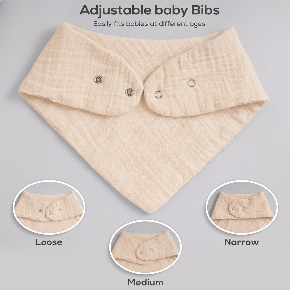 LILY O LAUREL ultra-absorbent bib captures drool and spills for all-day comfort