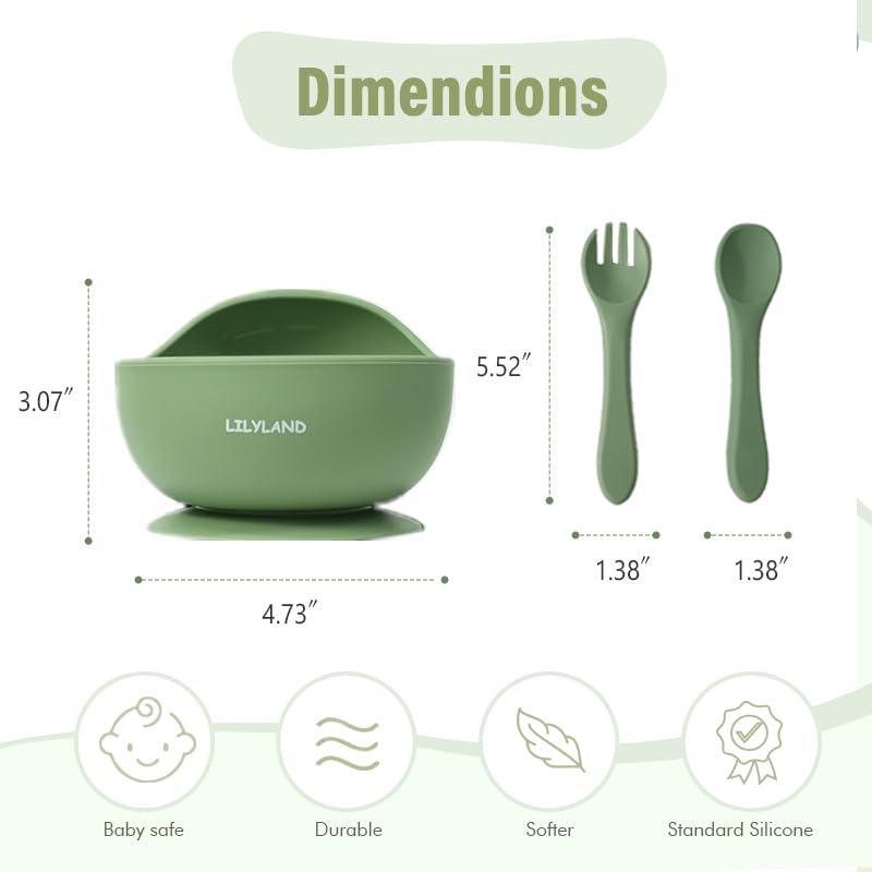 Lilyland silicone forks with gentle tips for tiny mouths