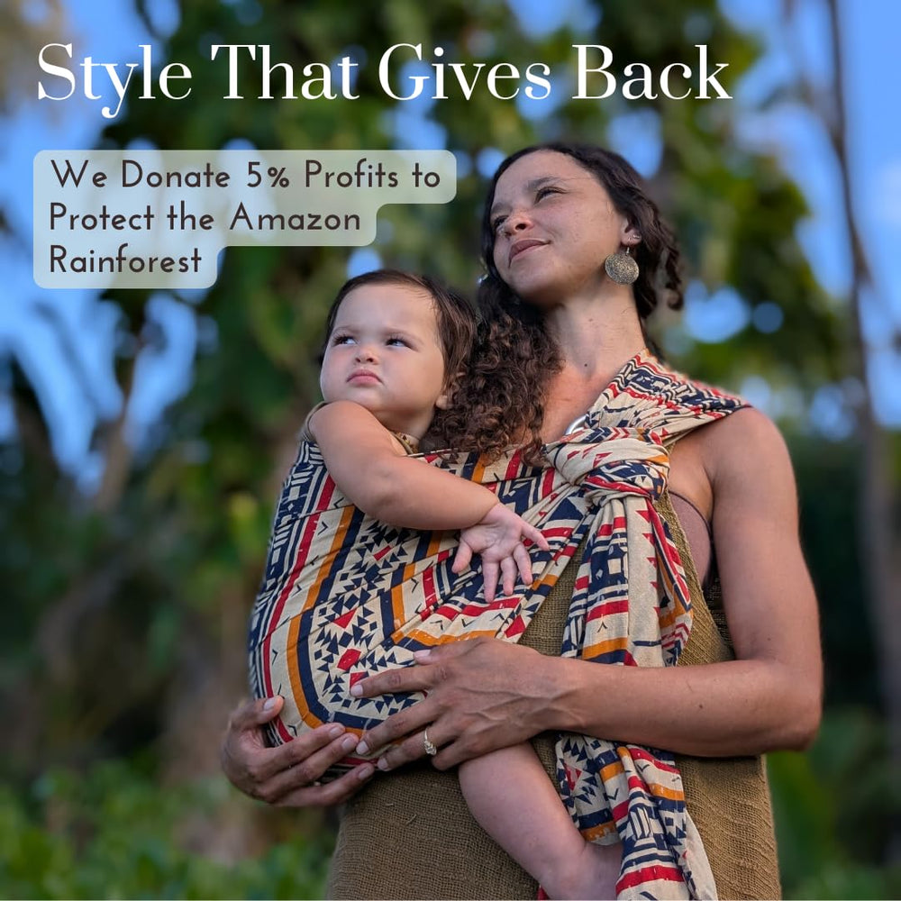 Lilymoon ergonomic carry position demonstrating even weight distribution for parent comfort.