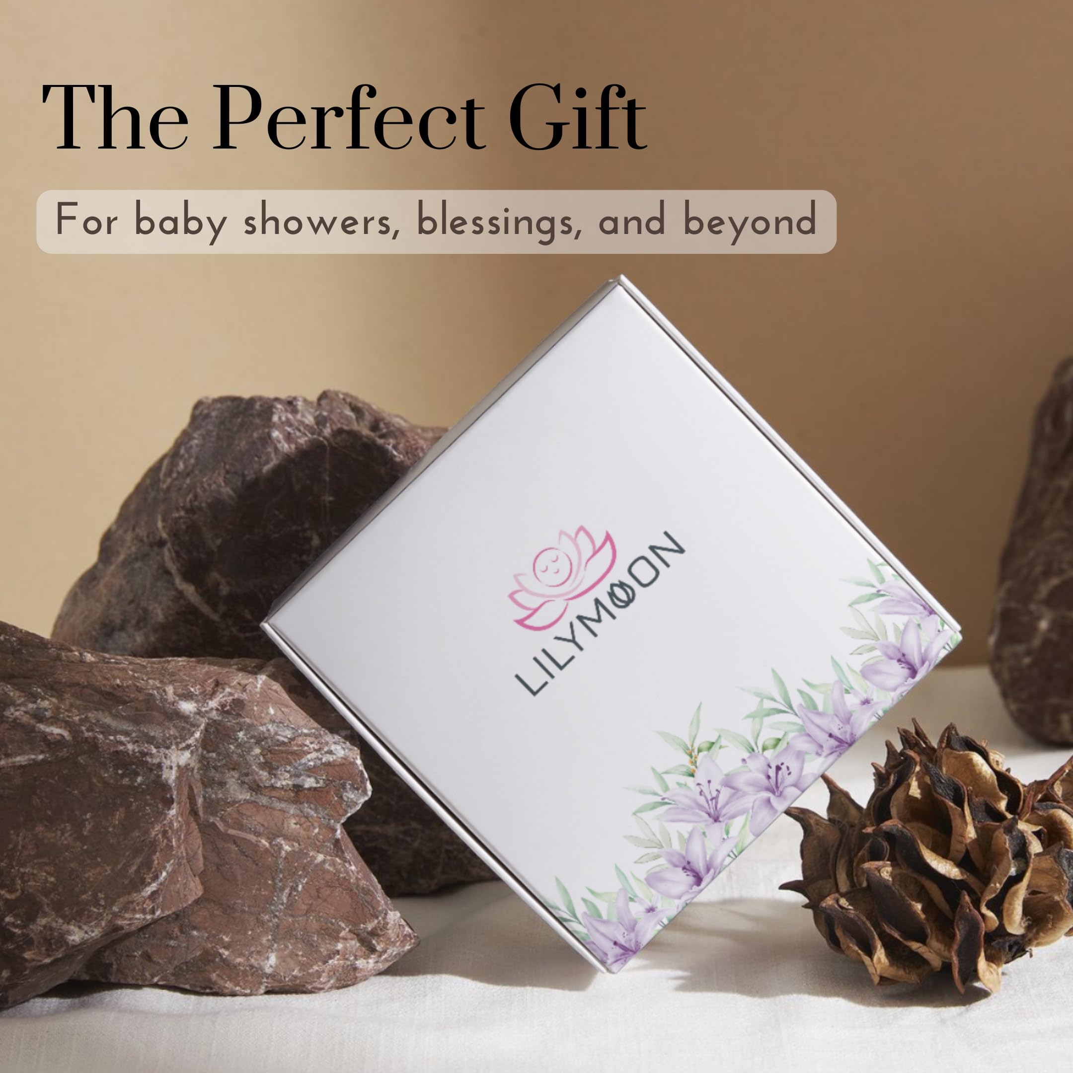 Lilymoon gift box with instruction guide for easy gifting and setup.