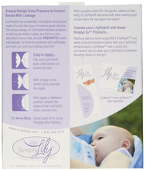LilyPadz silicone nursing pads, regular size, help keep milk in and prevent leaks.