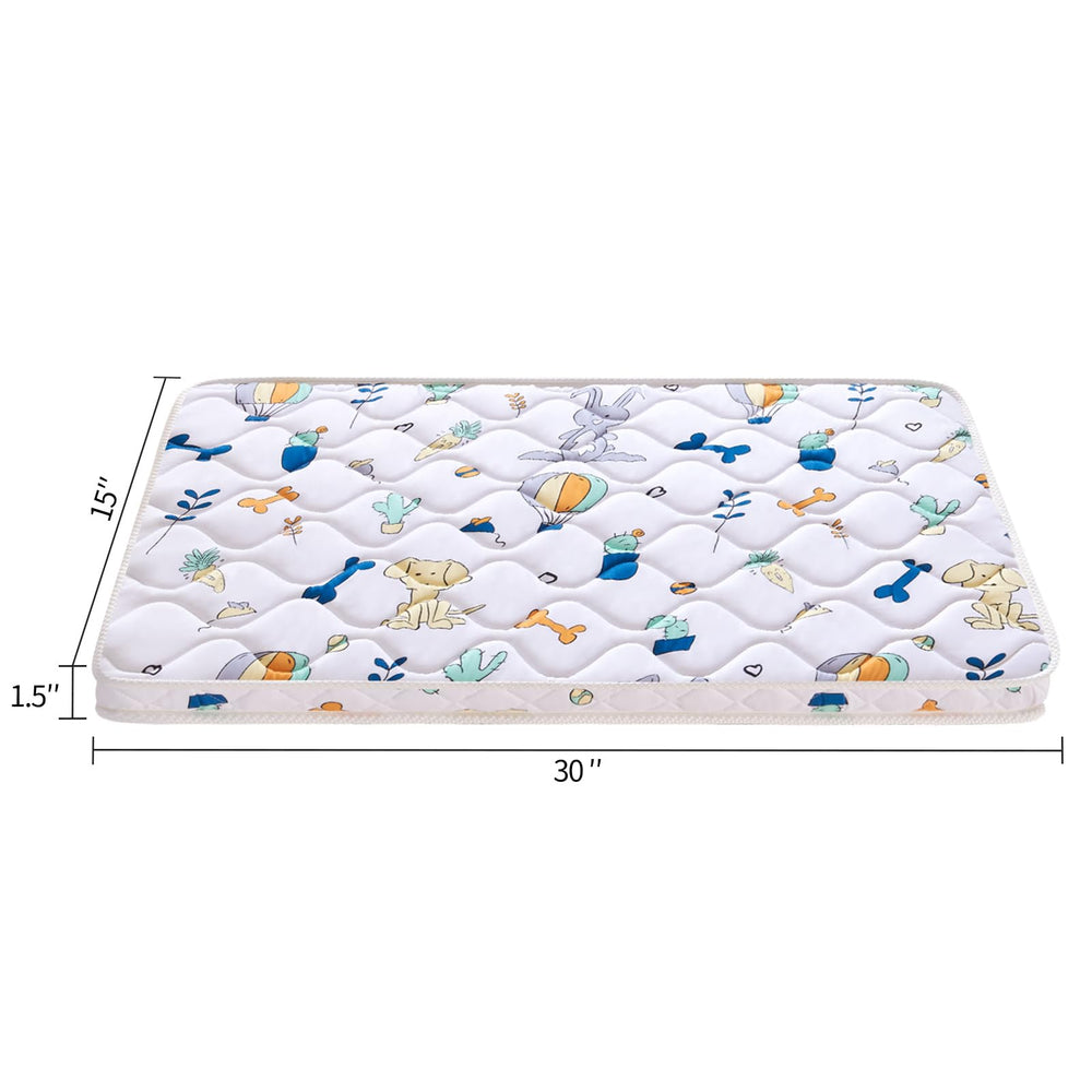 LILYVIBEBEARHAPPY two-sided design showing waterproof underside for spill protection.