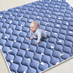 LILYVIBEBEARHAPPY baby play mat with soft padding for tummy time.