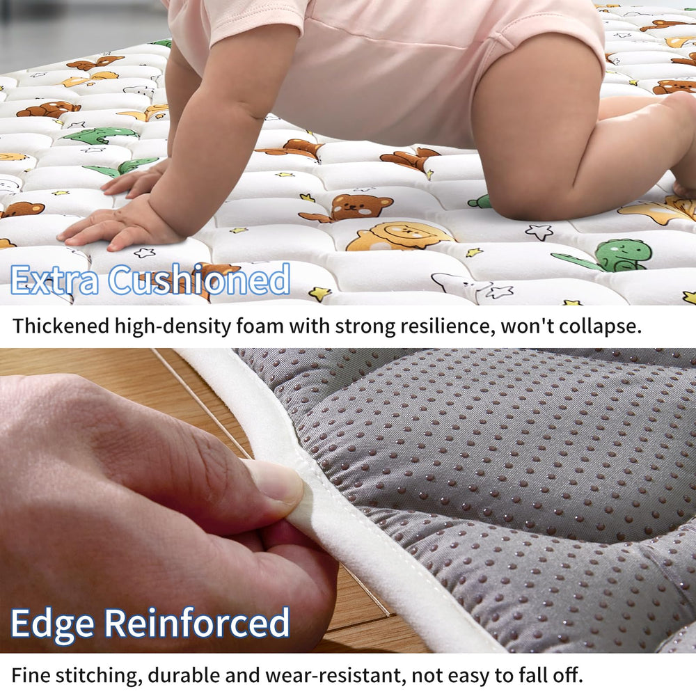 LILYVIBEBEARHAPPY Machine-washable surface for quick cleanup after spills.