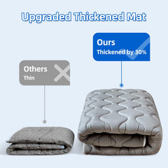 LILYVIBEBEARHAPPY easy-care mat is machine washable for busy households.
