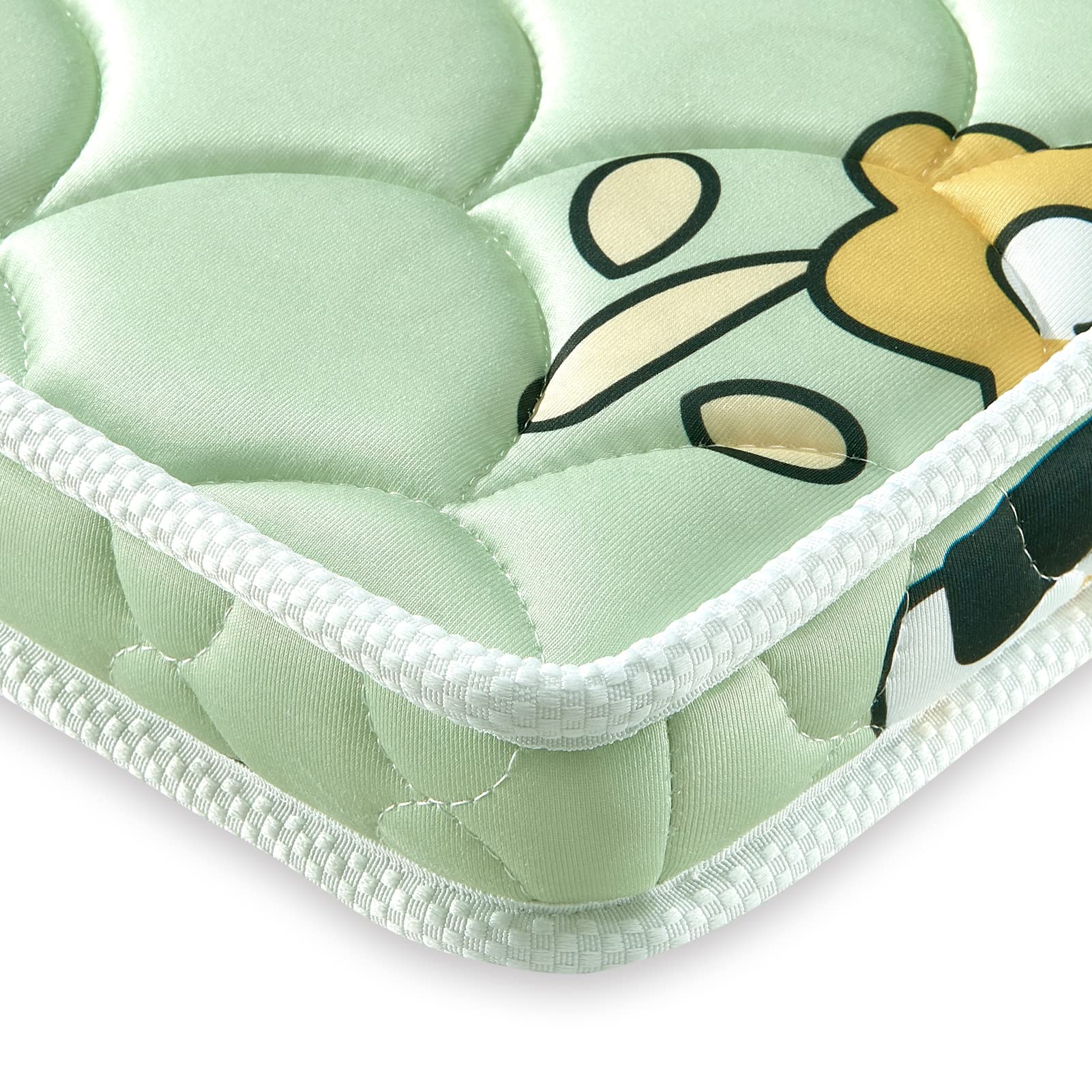 LILYVIBEBEARHAPPY fits mini cribs with 38 x 24 inch inner dimensions