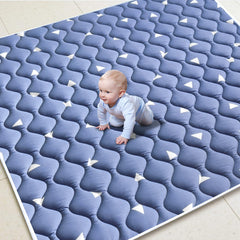 LILYVIBEBEARHAPPY premium foam baby play mat with 74x50 inches for ample crawling space