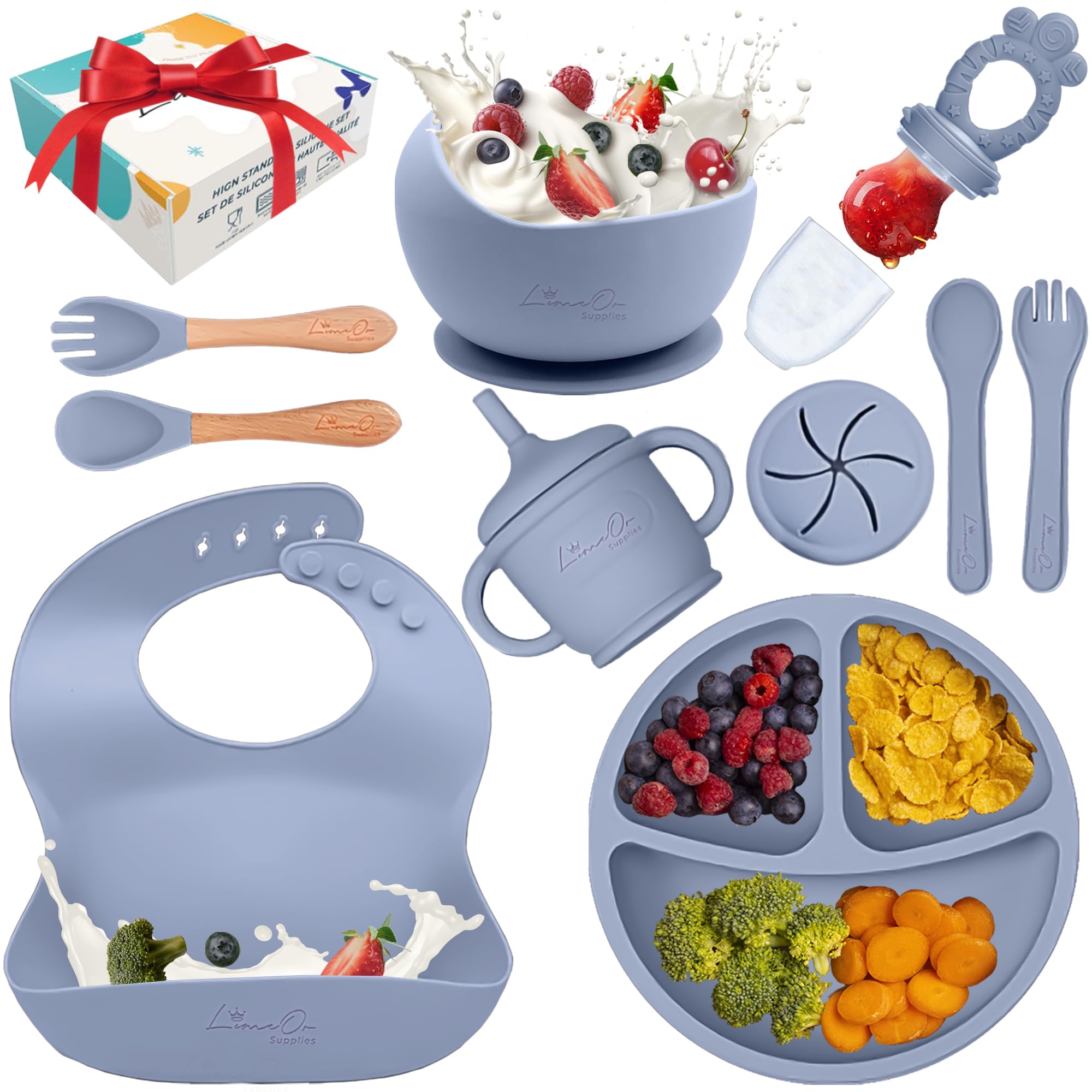 LimeOr Supplies silicone suction plate supports self-feeding with mess control