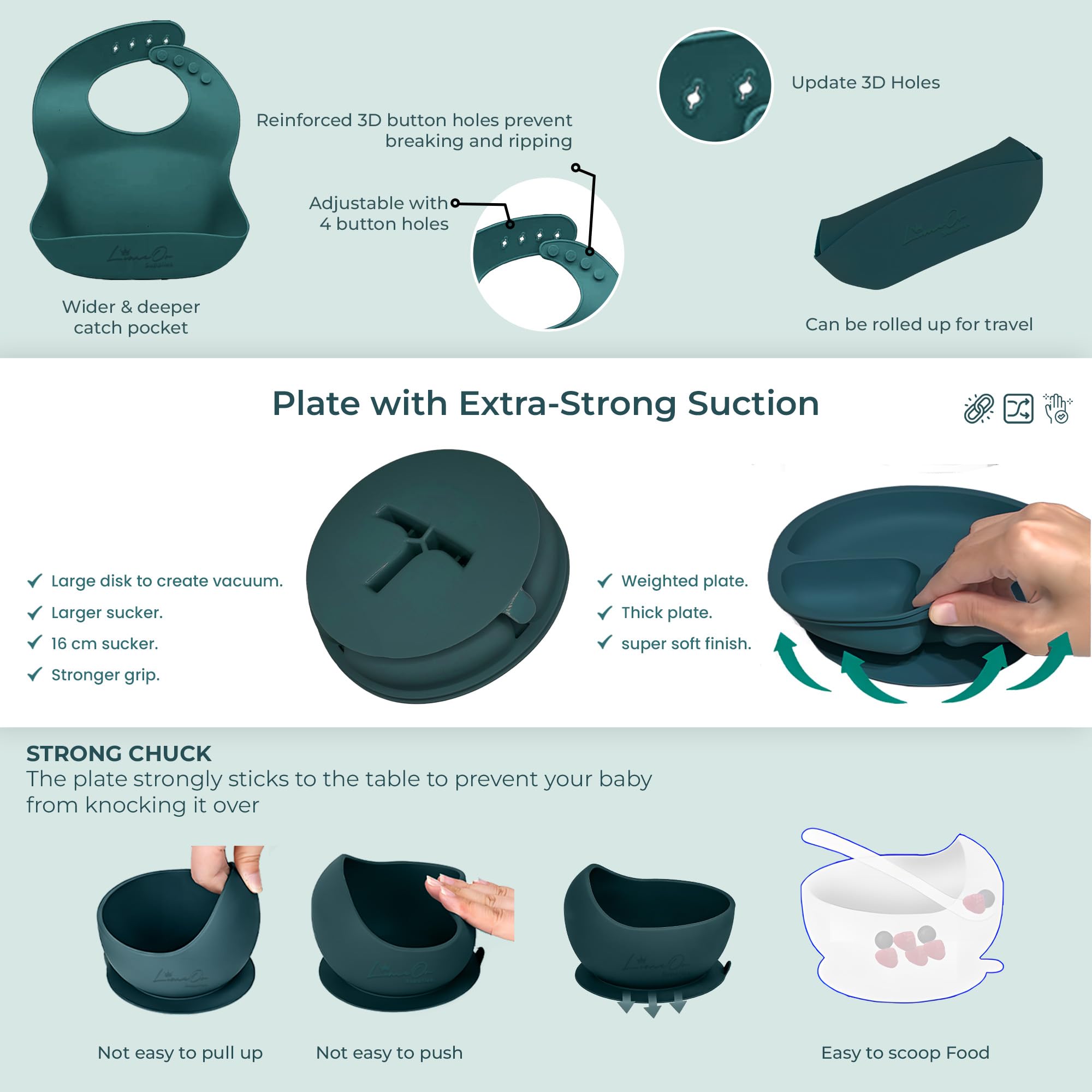 LimeOr Supplies toddler fork supports tiny hands during feeding.
