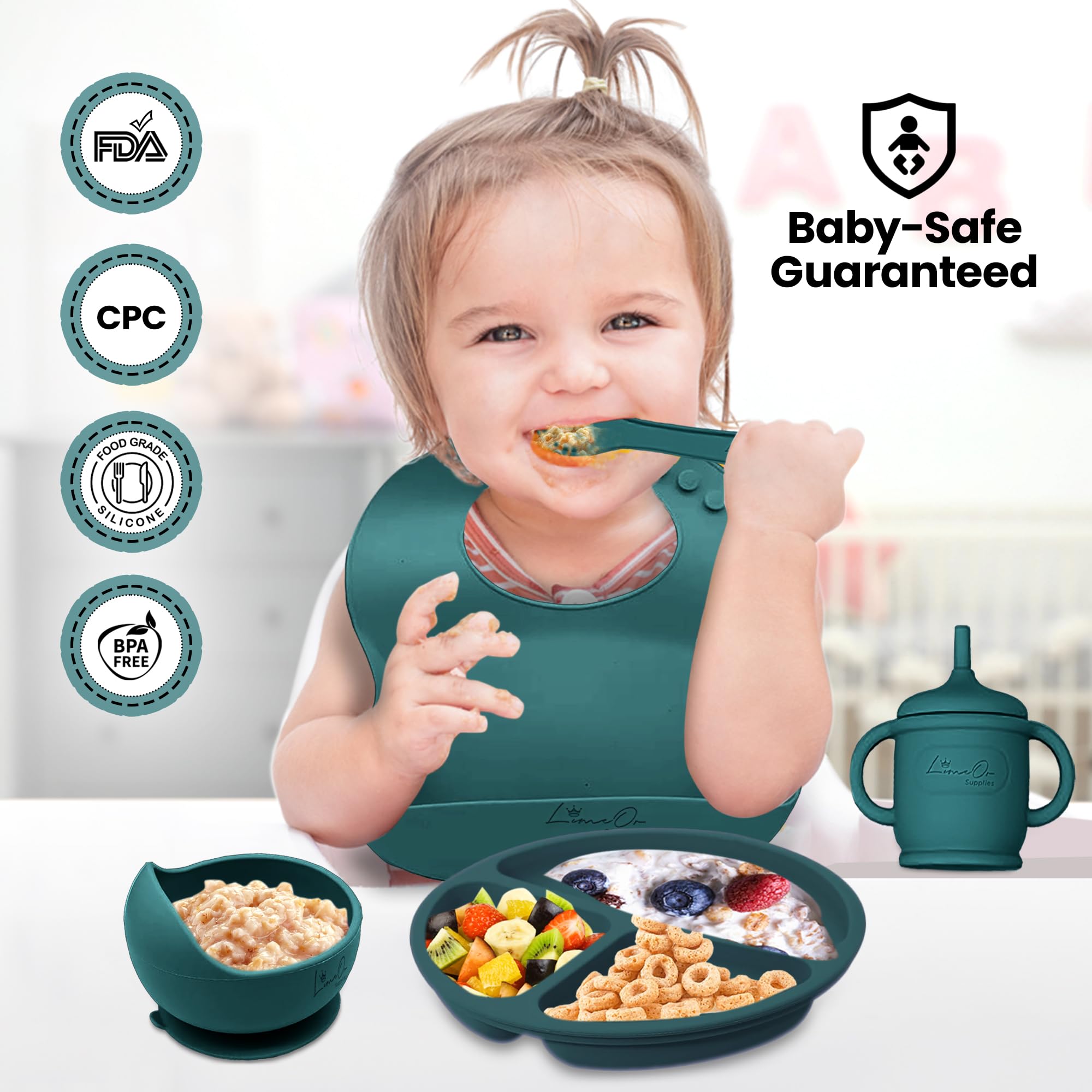 LimeOr Supplies wooden feeding fork adds durable, natural texture.
