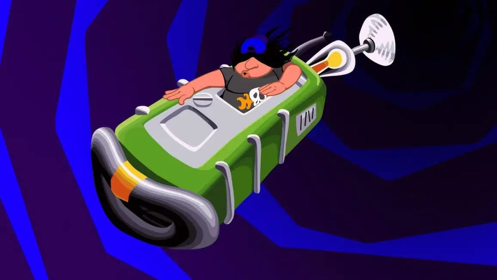Limited Run Day of the Tentacle Remastered in-game menus showing clean UI and modern polish.