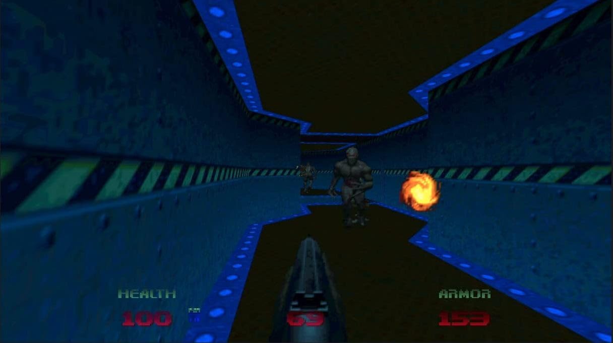 Limited Run Doom 64 Import insert showing liner notes and game details for enthusiasts.