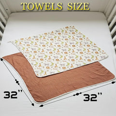 Linaly hooded baby towel 32x32 full-coverage design keeps little one warm after bath.