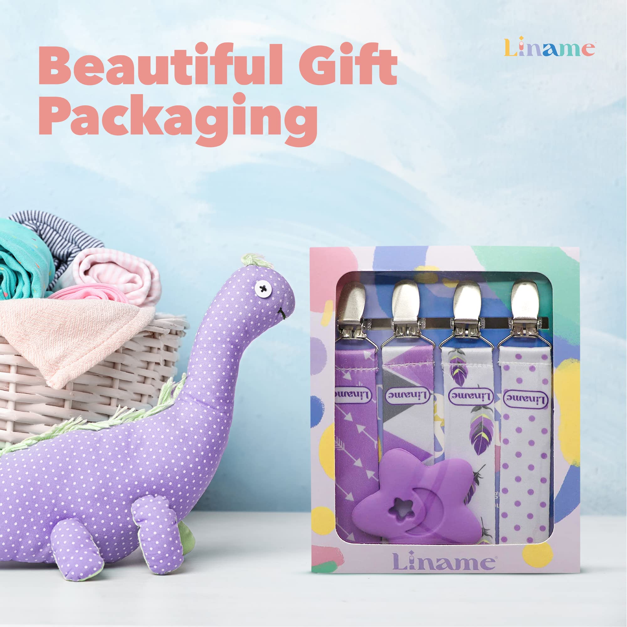 Liname safety-focused clip free from lead and phthalates.