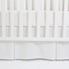 Linens Limited 800-tc-egyptian-cotton crib skirt is breathable and hypoallergenic.