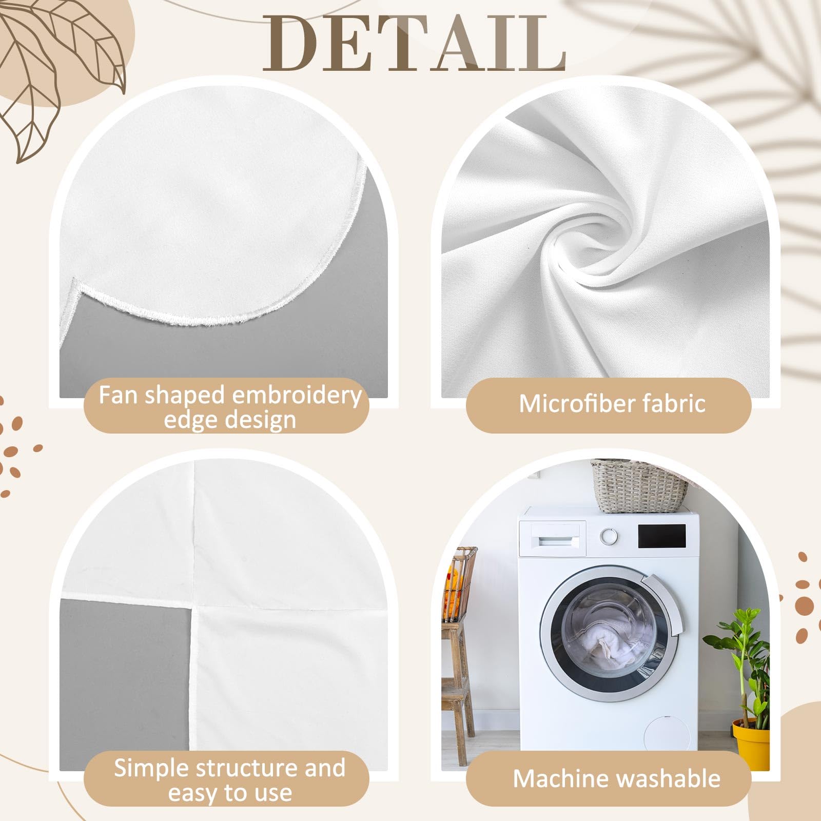 Linens Limited crib skirt with reinforced stitching; durable and machine washable.