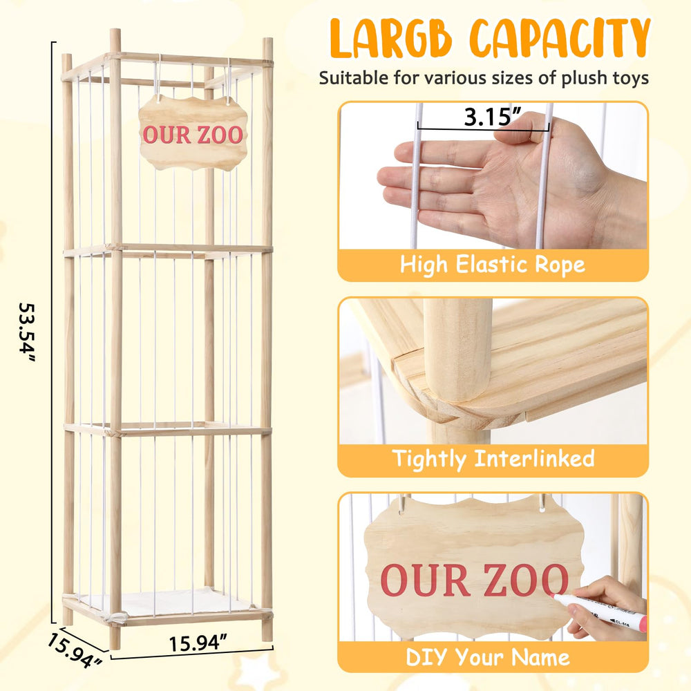 Linidcoud wooden frame with steel screws for long-lasting durability.
