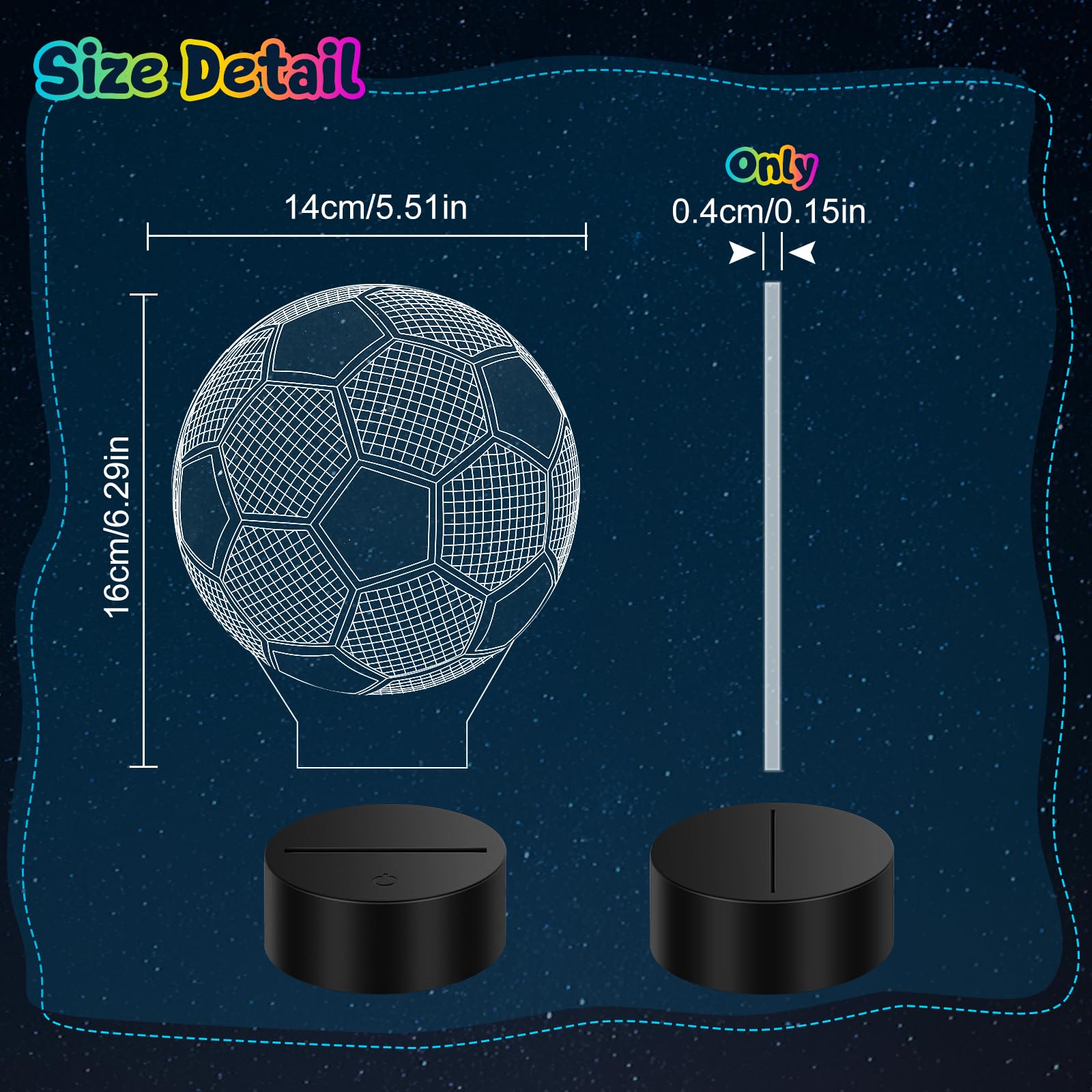 Linkax soccer light USB-powered design offers portable brightness