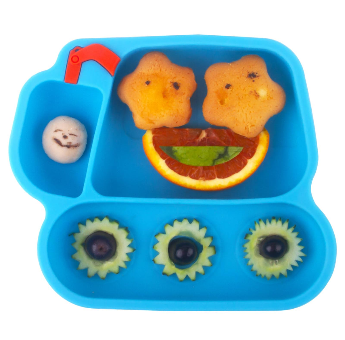 Linowos Baby Plate with suction bottom keeps meals in place for mess-free dining