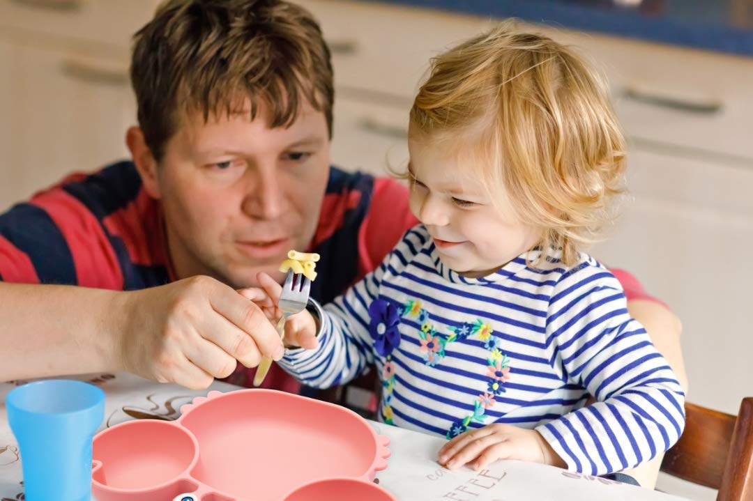 Linowos dishwasher safe toddler plate makes cleanup quick after meals