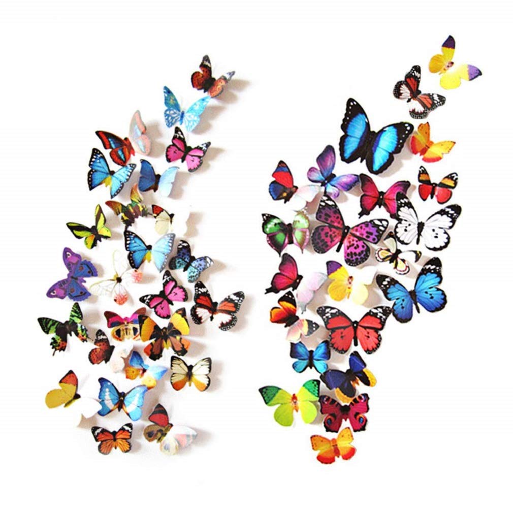 Lintopos butterfly wall decal 01 adds a whimsical focal point to living rooms.
