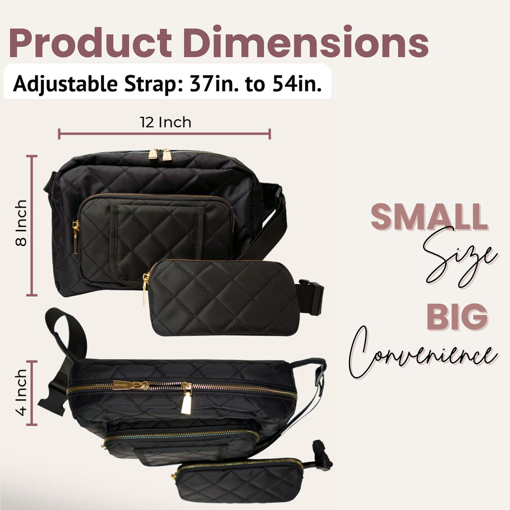 Lion & Light Jetsetter adjustable-strap offers versatile crossbody or belt bag carry