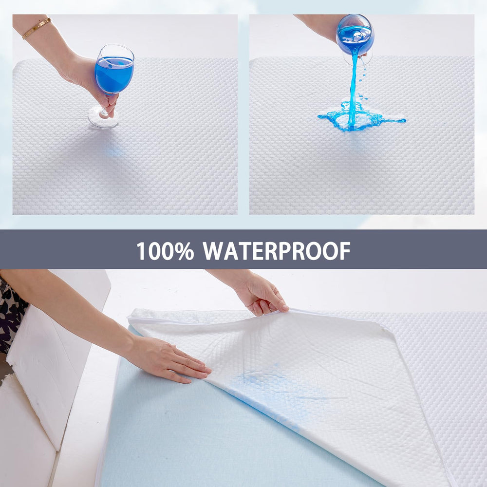 Lisara bassinet mattress machine washable cover for easy care.
