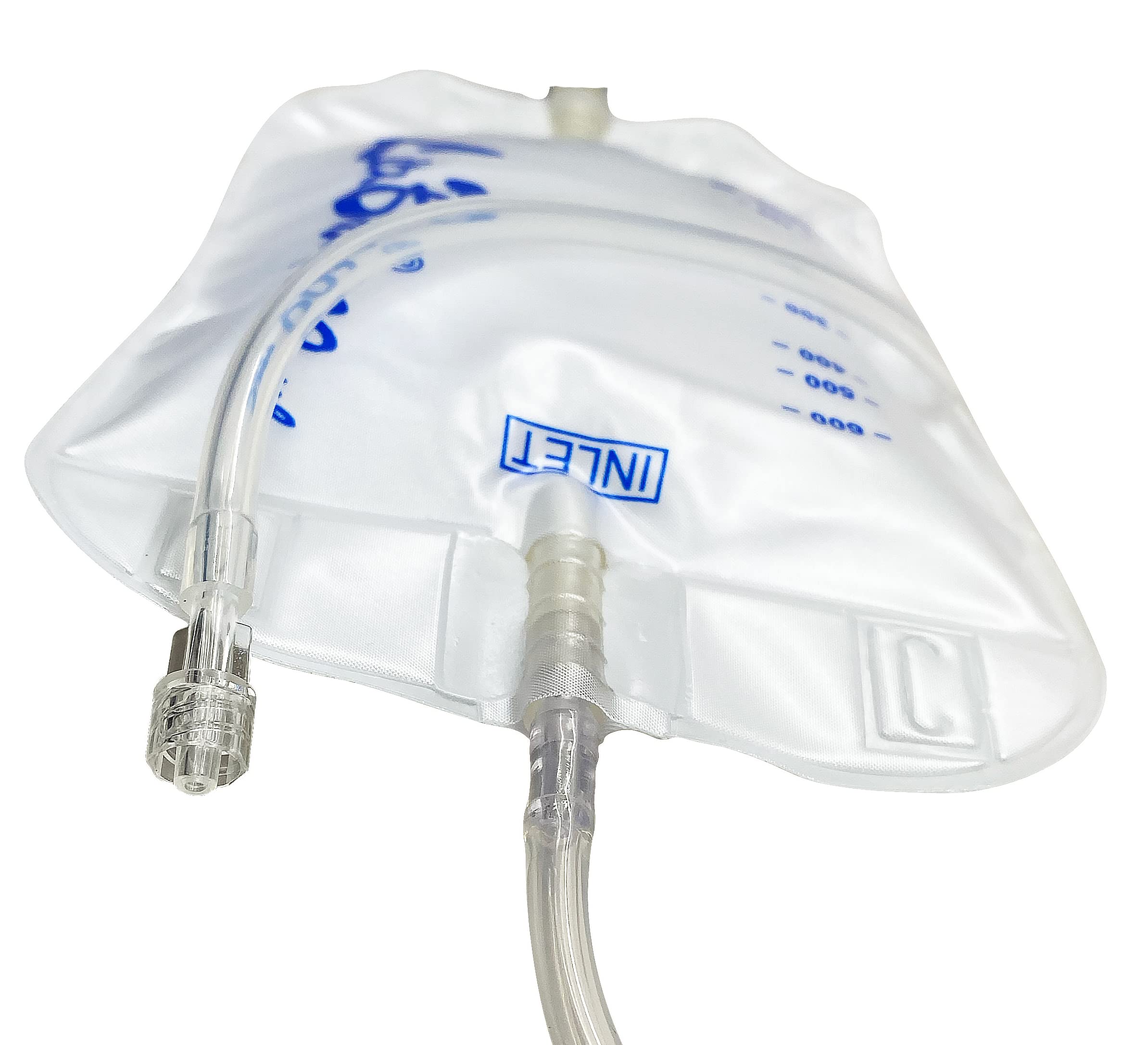LiteBag silicone tube 50cm pre-attached provides kink resistance and flexible positioning.