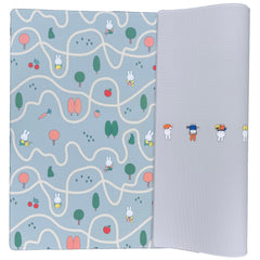 LITTLE Bot Miffy and Friends Ofie Mat front view for safe, cozy tummy time