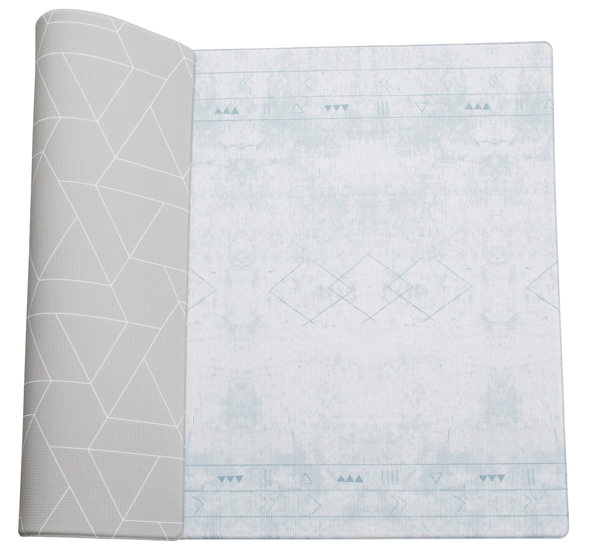 LITTLE Bot Ofie mat with reversible sides for versatile play and decor.