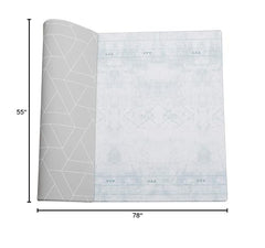 LITTLE Bot Ofie mat soft touch texture adds cozy comfort during playtime.