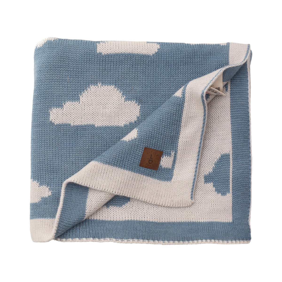 Little Dedi Stars blanket with antique-rose star motif on the soft side for cozy warmth.