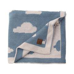 Little Dedi Stars blanket with antique-rose star motif on the soft side for cozy warmth.