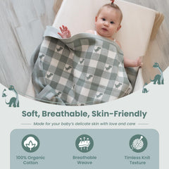 Little Dedi lightweight blanket highlighting breathable fabric for year-round comfort.