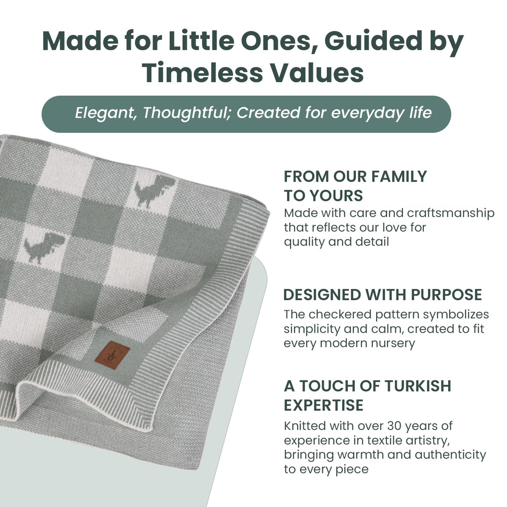 Little Dedi Turkish-made craftsmanship close-up showcasing quality stitching and durable weave.