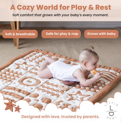Little Dedi reversible blanket, front and back identical for extended use