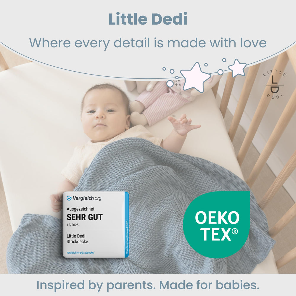 Little Dedi blanket made in Türkiye at a sustainable factory with ethical craftsmanship.