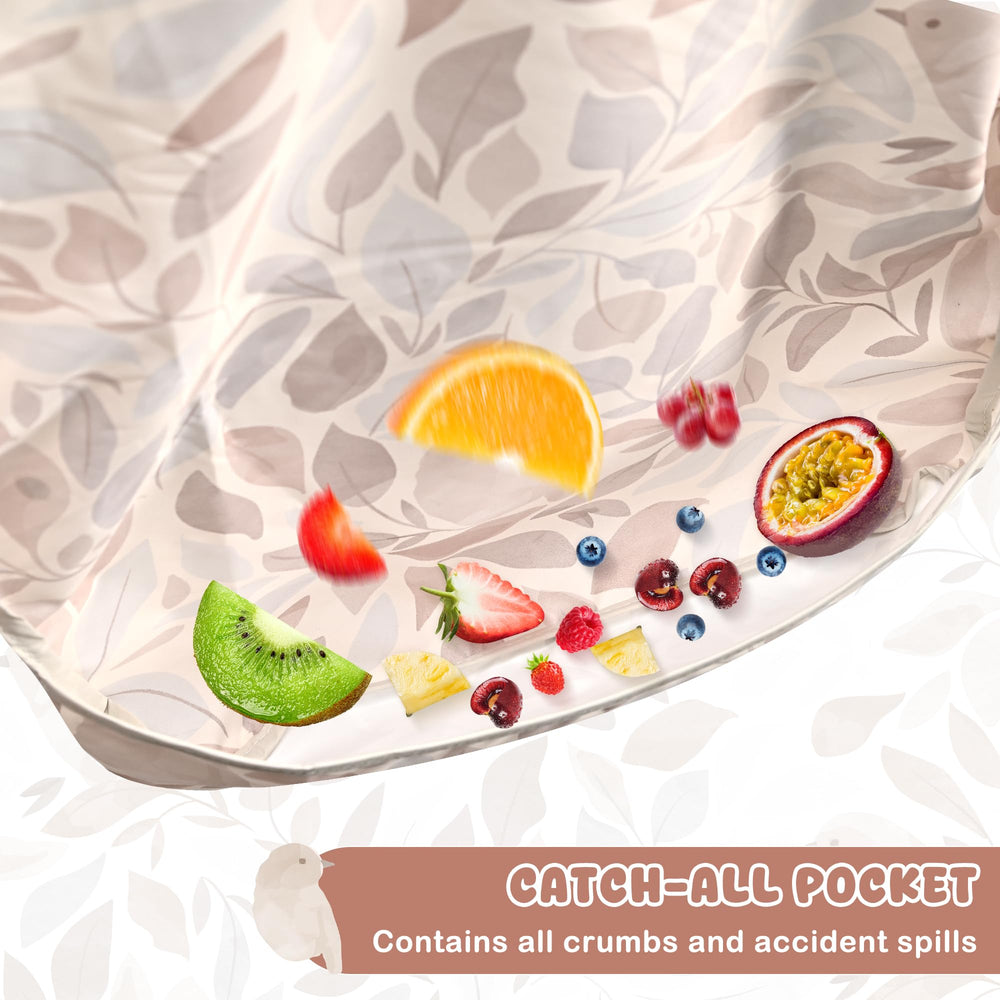 Little Dimsum bib is machine washable and quick-drying for busy households.