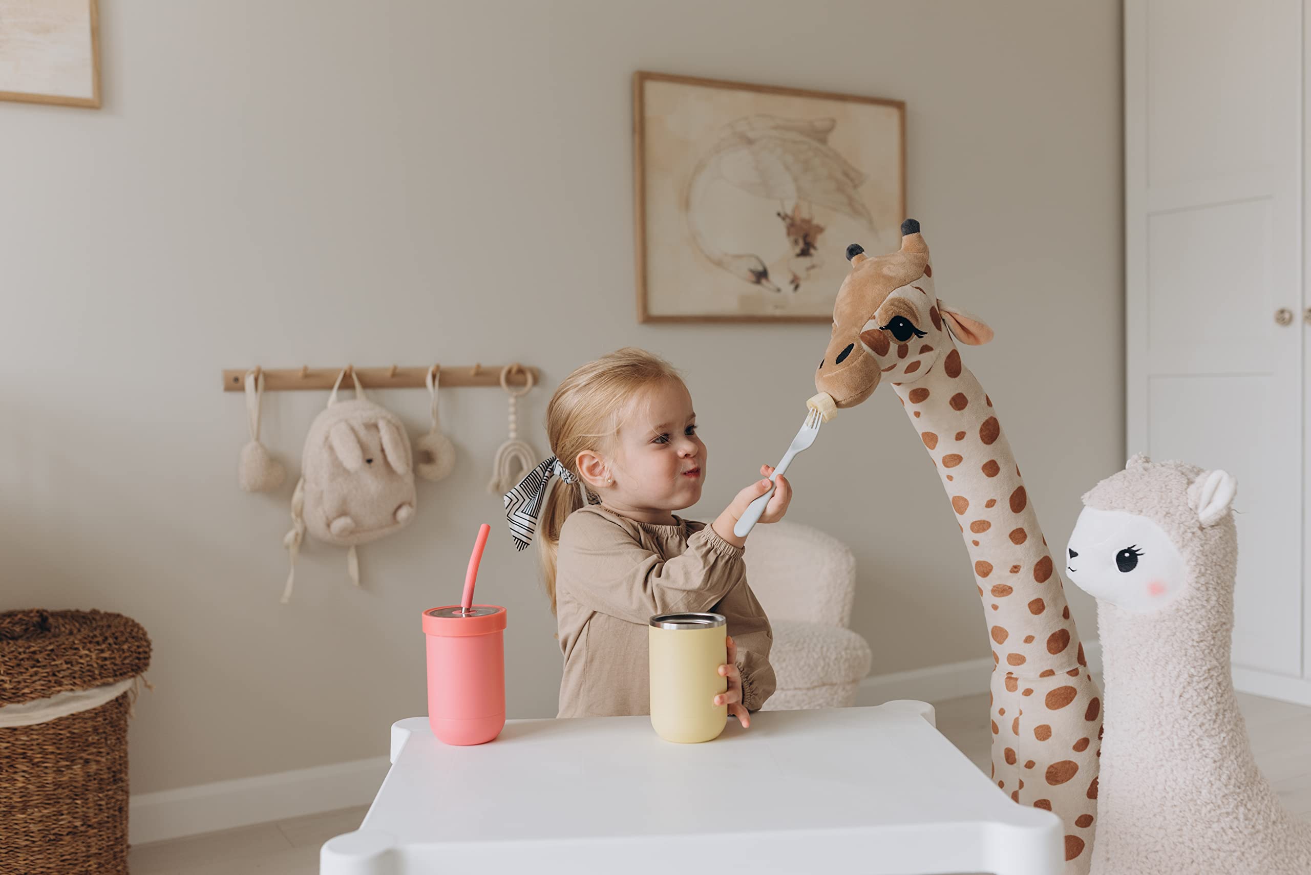 Little Ecos straw cleaning brush and stickers included