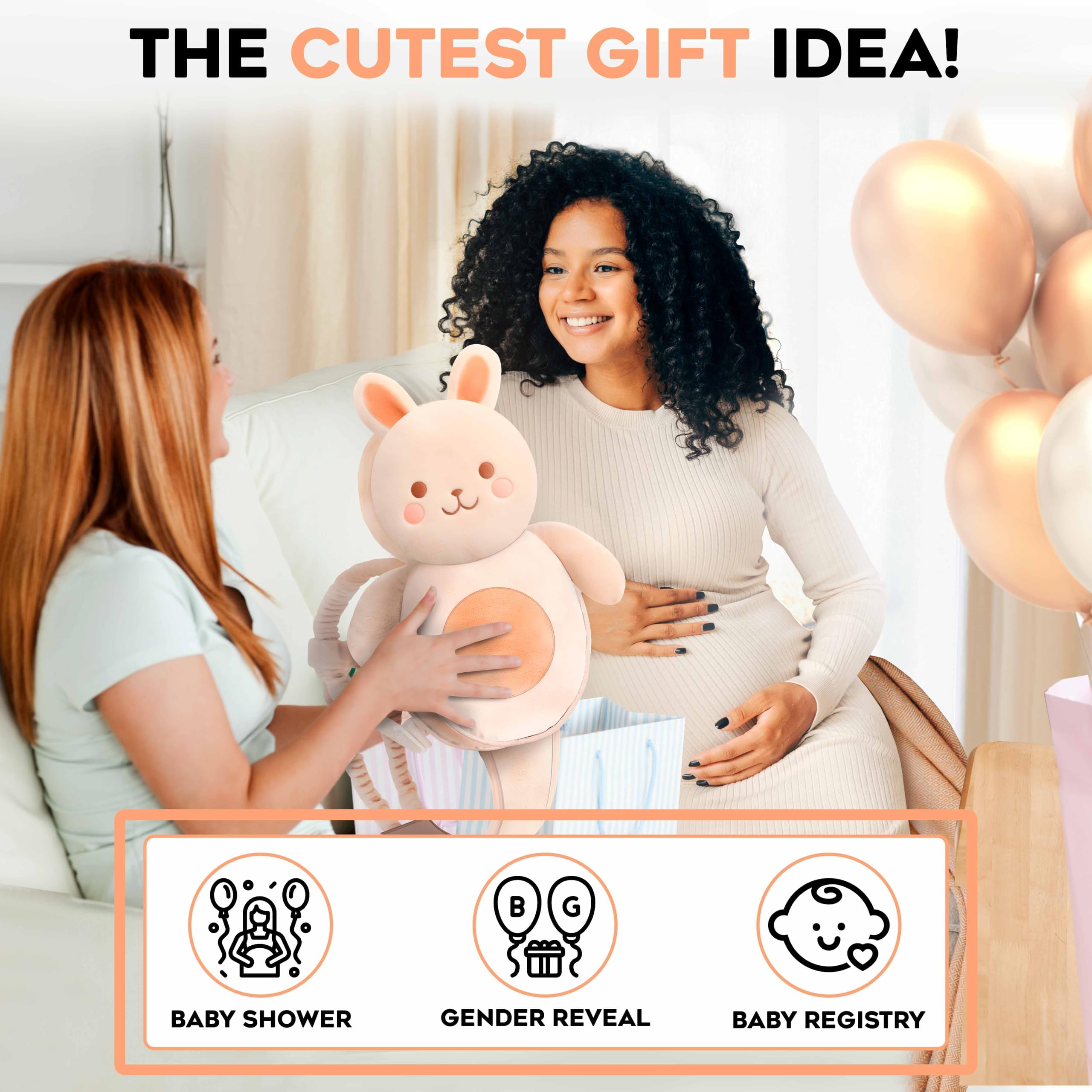 Gift-ready packaging for Little Family head protector backpack, ideal baby shower gift.