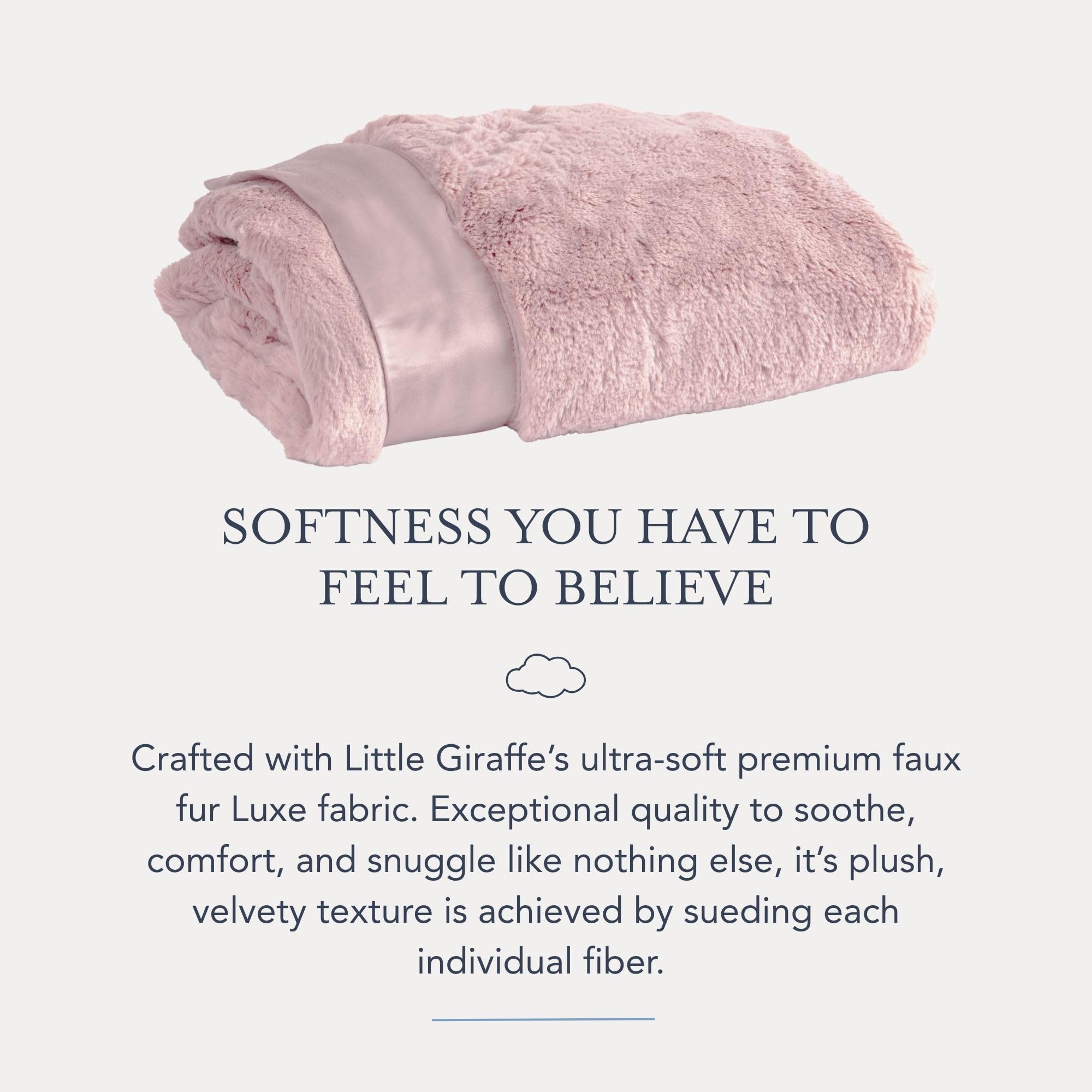Luxe blanket in a nursery setting, adding timeless elegance to decor.