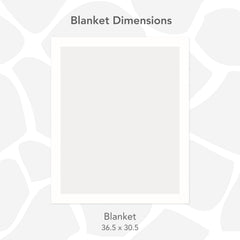 Little Giraffe Posh Mink baby blanket cream color adds elegant nursery decor.