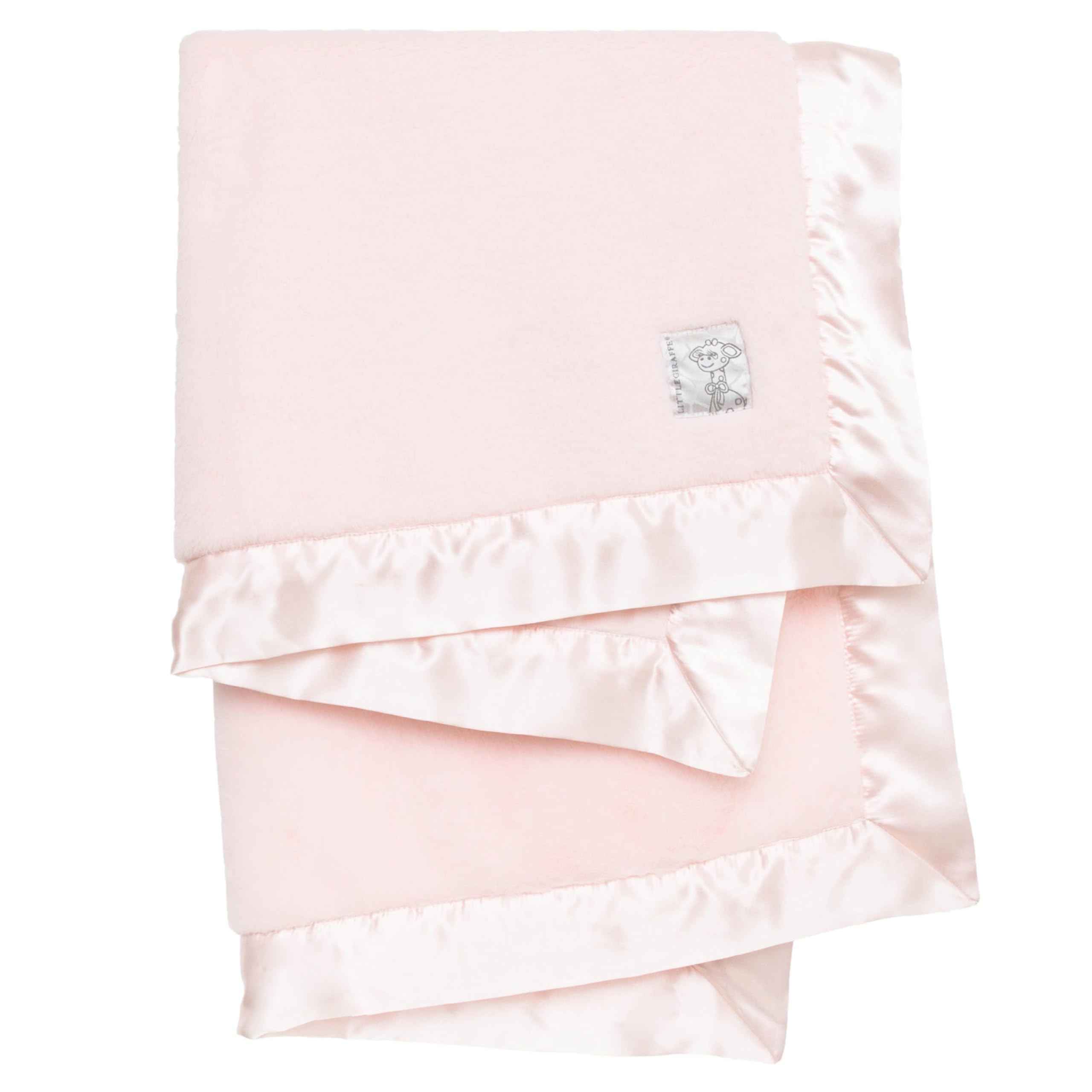 Little Giraffe Posh Mink blanket, double-sided fabric for newborn comfort.