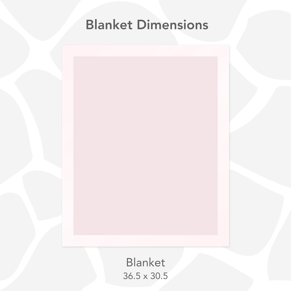 Velvety soft side of the Little Giraffe blanket for gentle snuggles.
