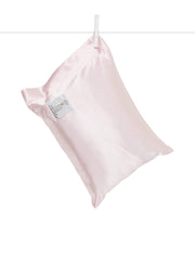 Little Giraffe satin decor pillow 10x13 pink, ultra-soft yarn for cozy lounging.
