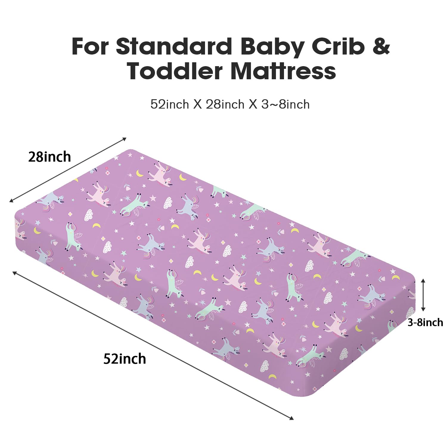 Little Grape Land crib sheet with 8-inch deep pockets for secure fit